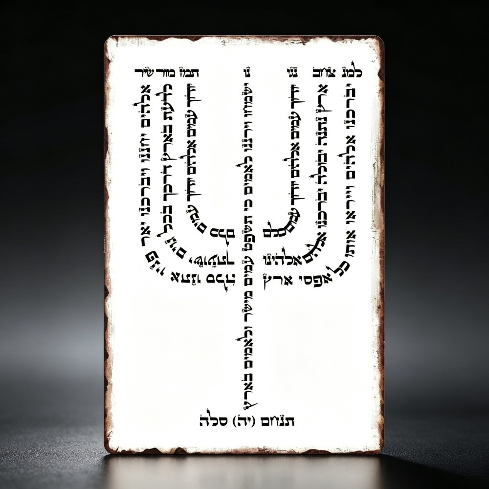 Home Office Free - CIFBUY Vintage Hebrew YHVH Aluminum Wall