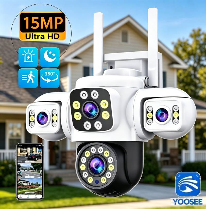 Home Office Email - Yoosee 6K 15MP 3 Lens 3