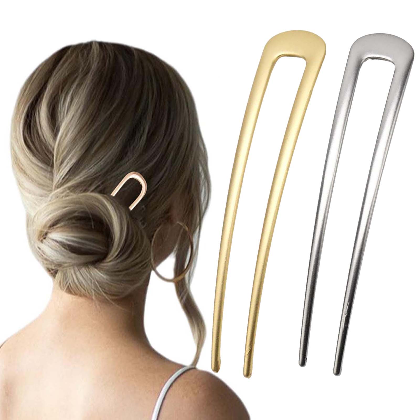 French U Shaped Hair Pins Vint - Home Or Office Use 评论和价格