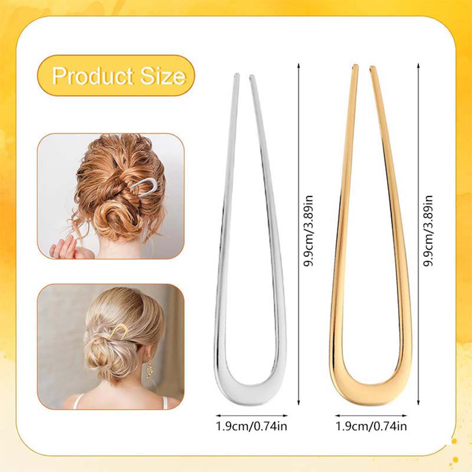 French U Shaped Hair Pins Vint - Home Or Office Use 评论和价格