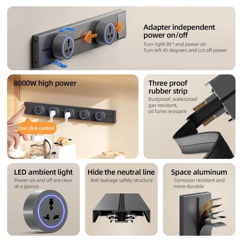 Track Socket With Switch High- - Home Office Of Uk 评论和价格