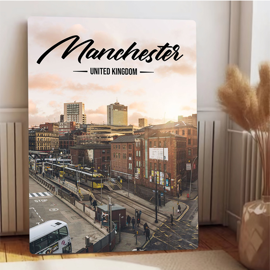 Manchester Skyline UK Metal Wa - Home Office Of Uk 评论和价格