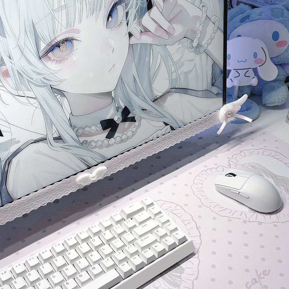 New Screen Decor White Lace Mo - Home Office Programmer 评论和价格