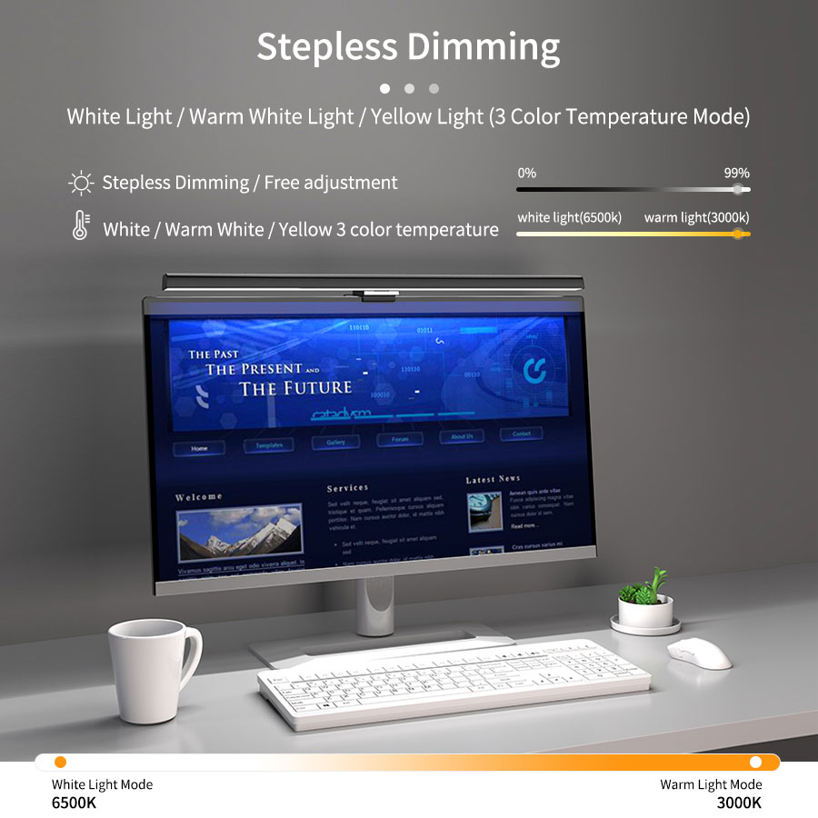 50cm LED Monitor Light Bar Scr - Home Office Hidden Desk 评论和价格