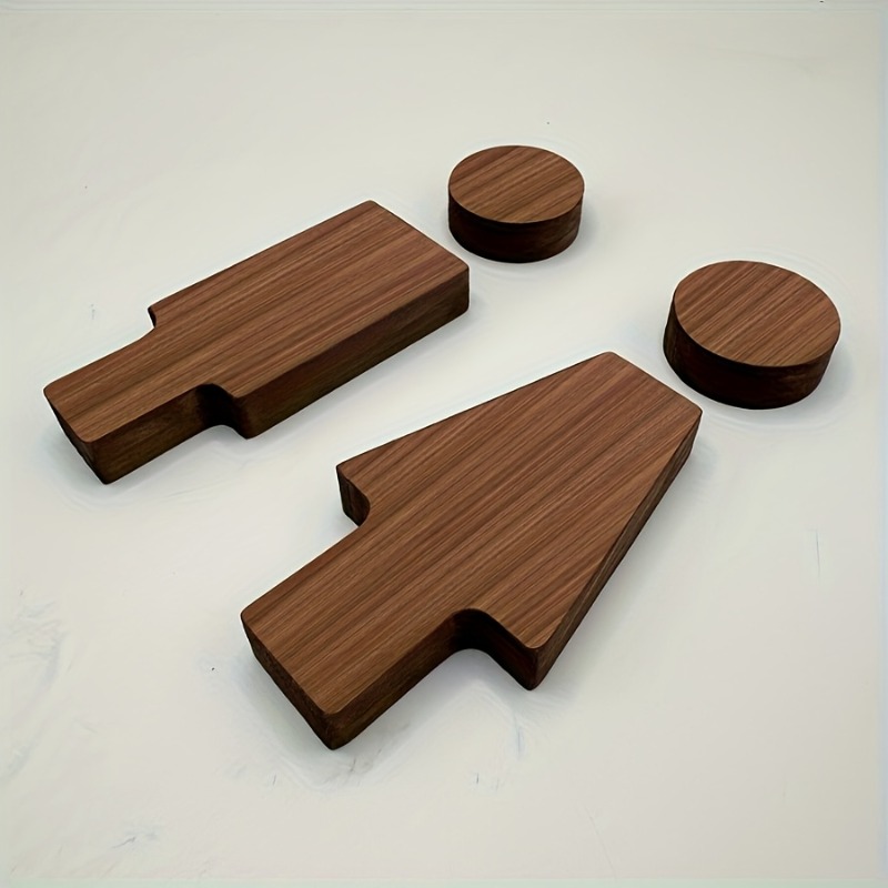 2PCS Wooden Bathroom Sign for  - Home Or Office Use 评论和价格