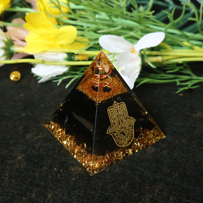 Hamsa Hand Resin Crystal Pyram - Home Office Free 评论和价格