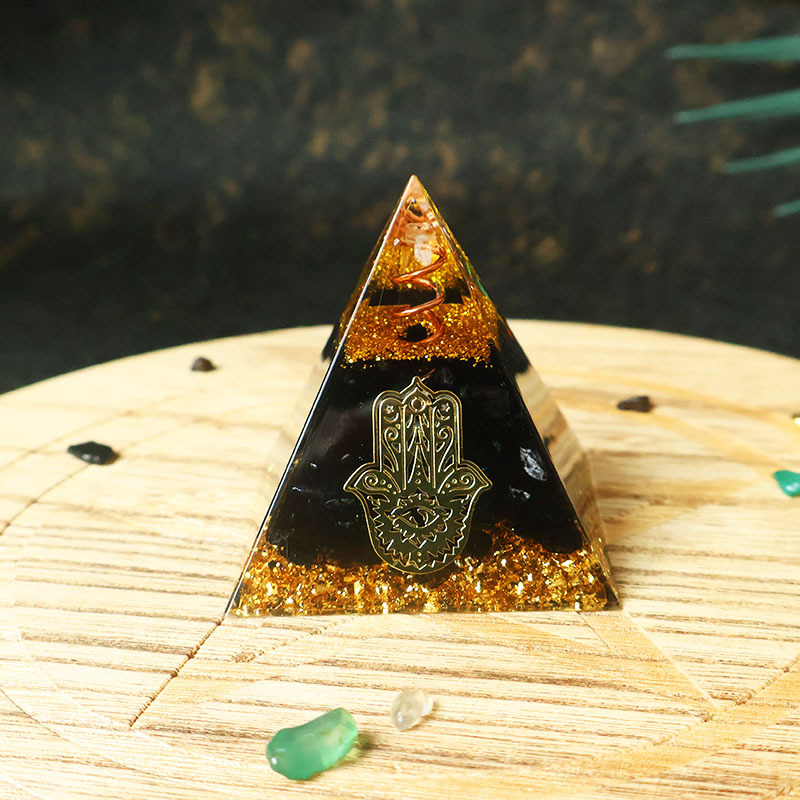 Hamsa Hand Resin Crystal Pyram - Home Office Free 评论和价格