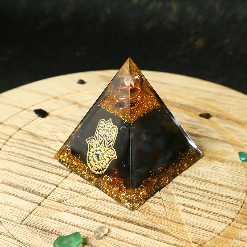 Hamsa Hand Resin Crystal Pyram - Home Office Free 评论和价格