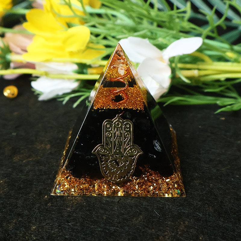 Hamsa Hand Resin Crystal Pyram - Home Office Free 评论和价格