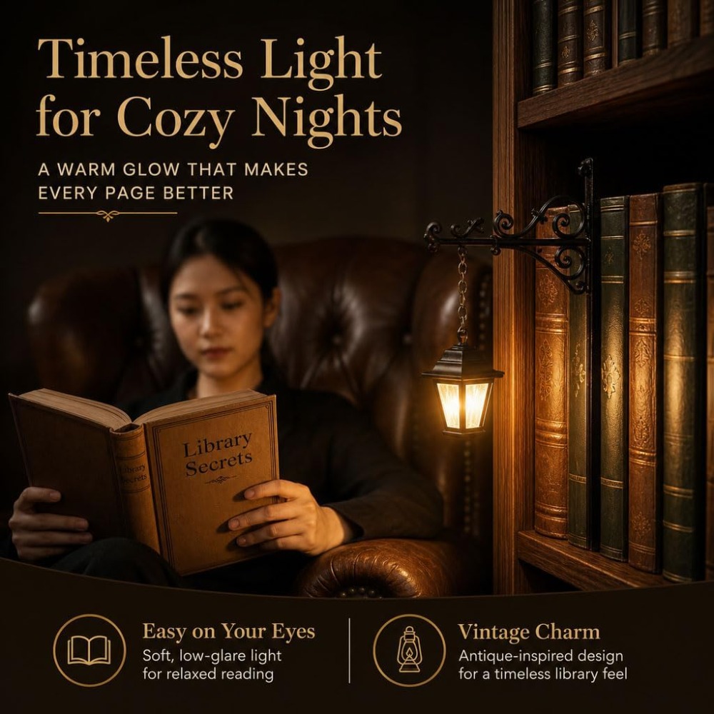 Mini Vintage Library Lantern B - Home Office And Library 评论和价格