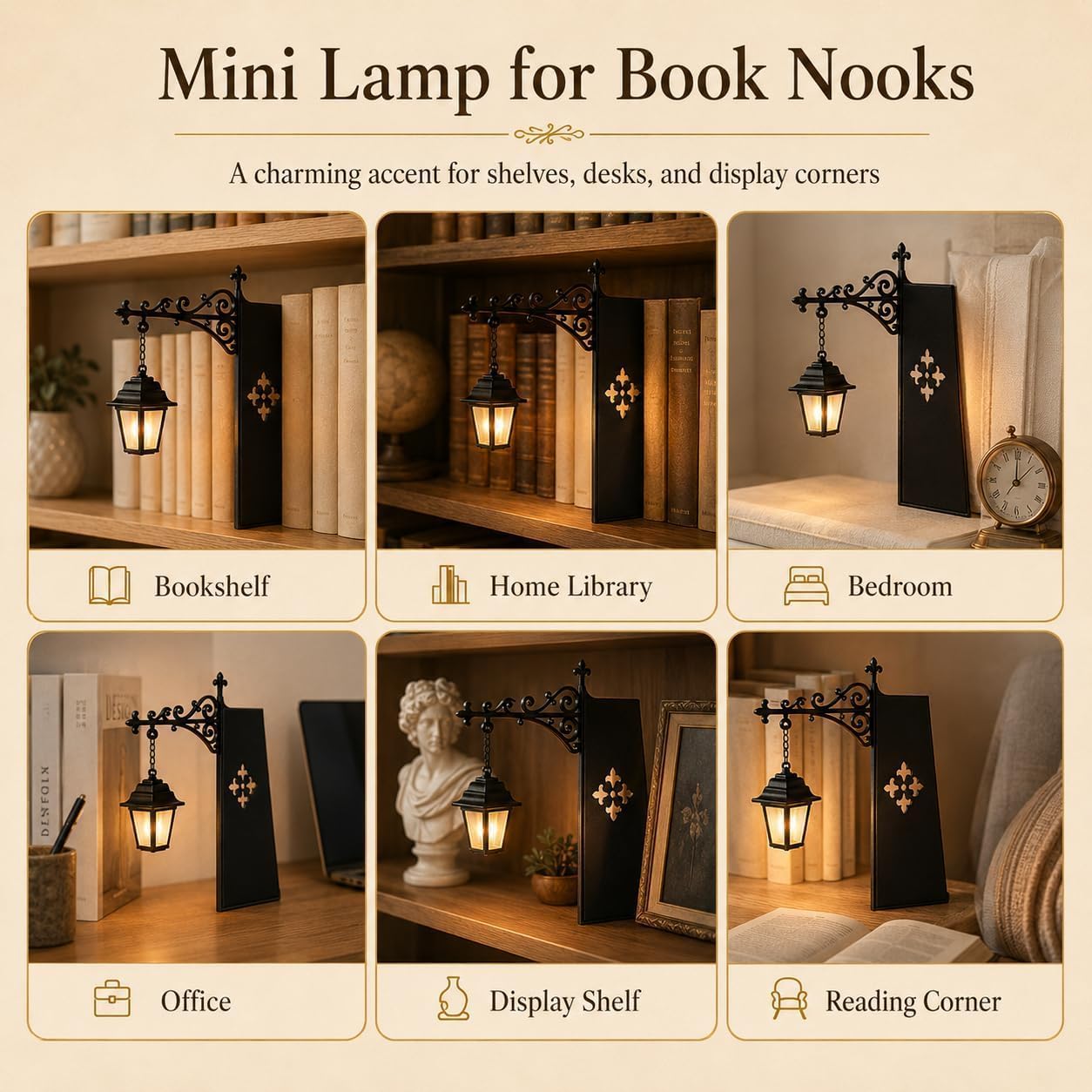 Mini Vintage Library Lantern B - Home Office And Library 评论和价格