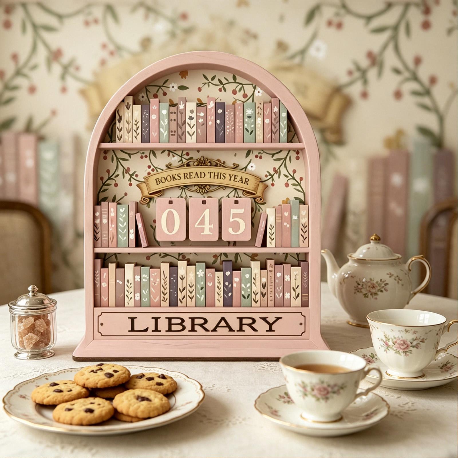 Vintage Wooden Book Counter Tr - Home Or Office Use 评论和价格