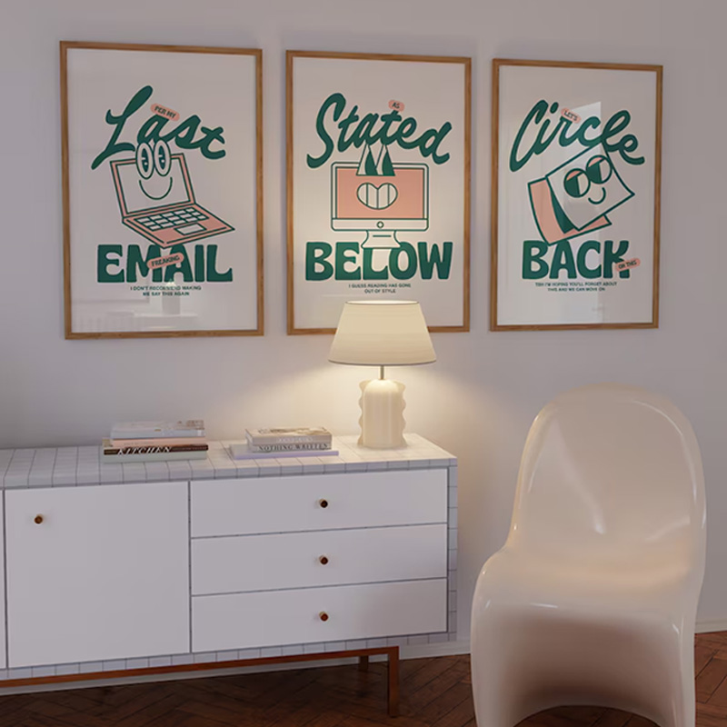 Funny Green Office Art Poster  - Home Office Email 评论和价格