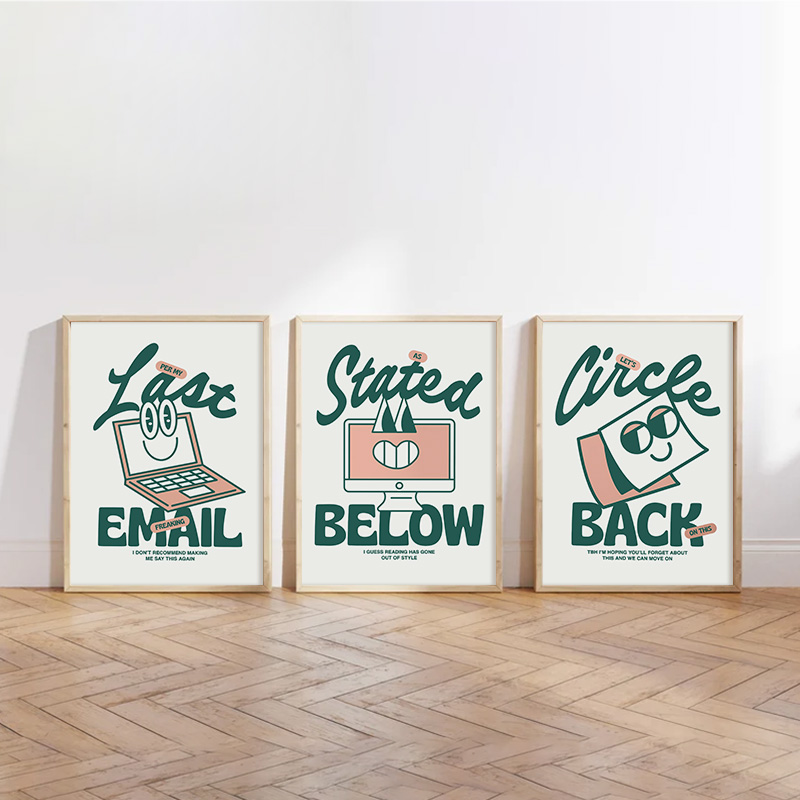Funny Green Office Art Poster  - Home Office Email 评论和价格