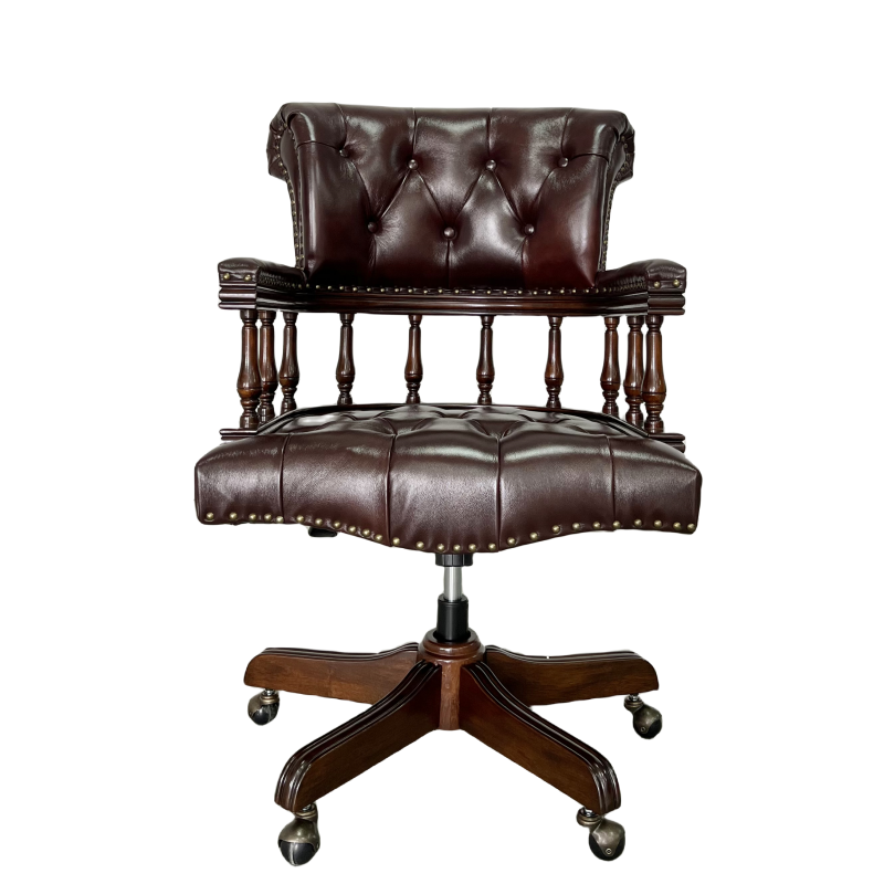 Dark Ox Blood Chesterfield Cap - Home Office Of Uk 评论和价格