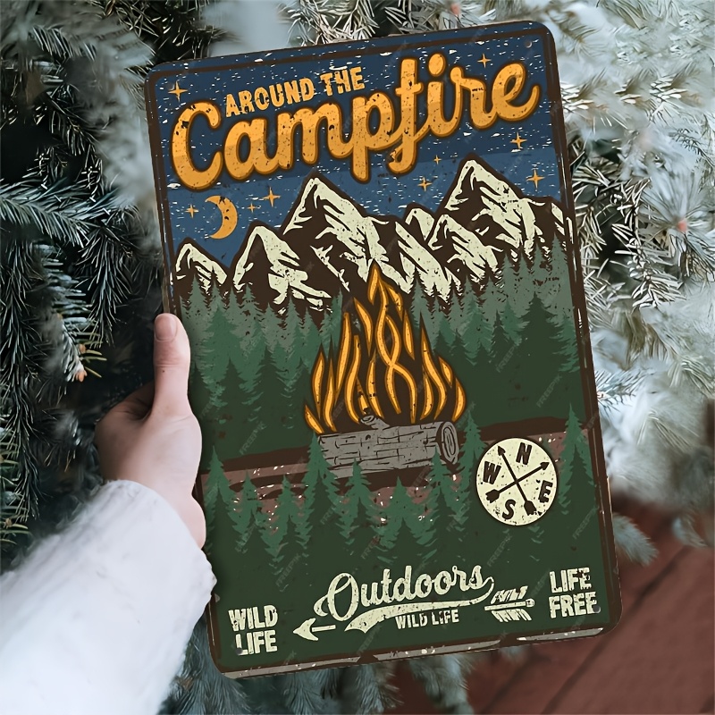 Room Decor  Vintage Campfire M - Home Office And Library 评论和价格