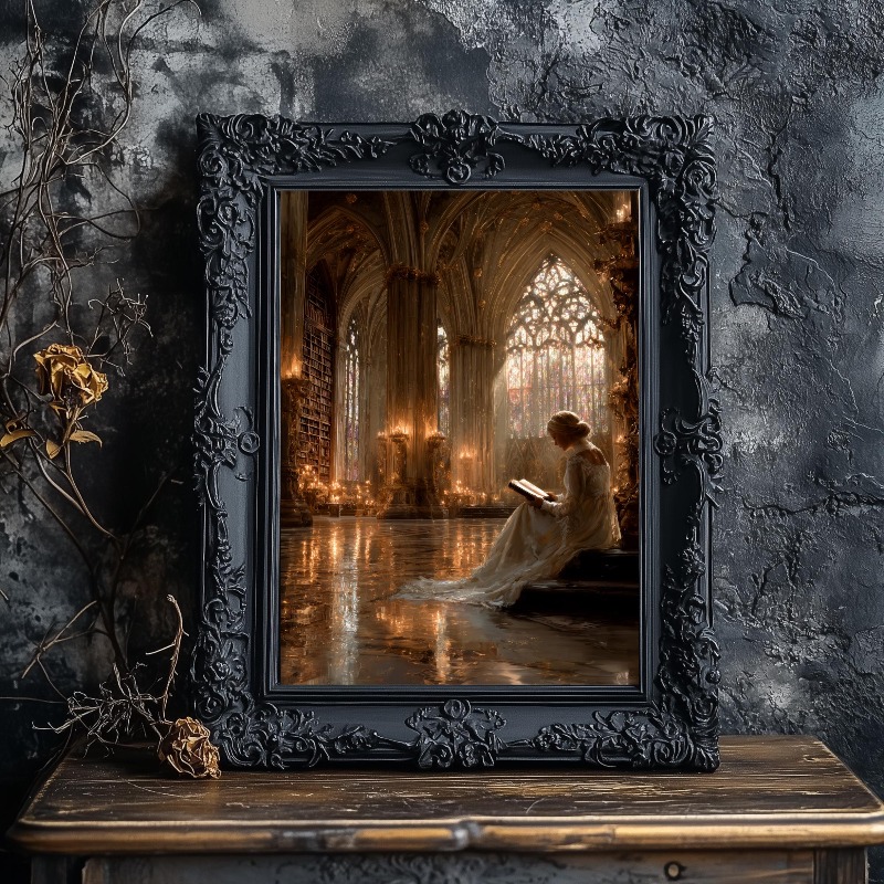 Dark Academia Canvas Print Got - Home Office And Library 评论和价格