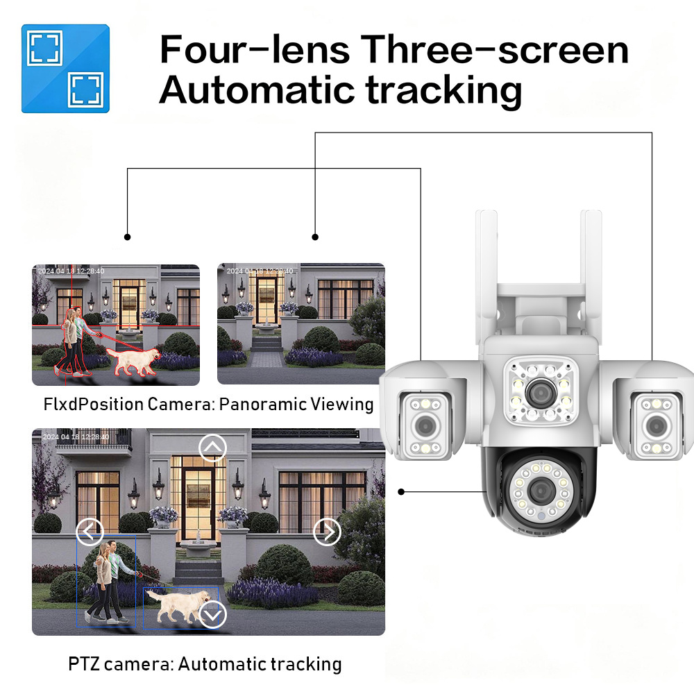 Yoosee 6K 15MP 3 Lens 3 Screen - Home Office Email 评论和价格