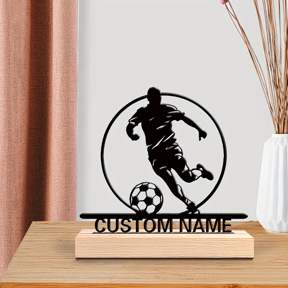 Custom Soccer Player Metal Sta - Home Office Hidden Desk 评论和价格