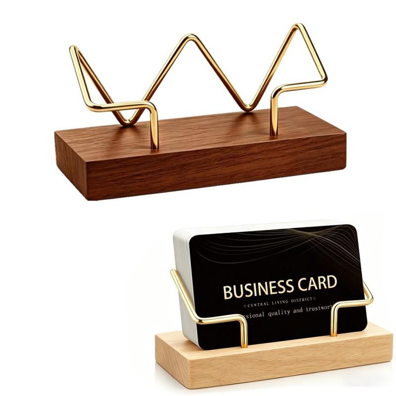 【A8】Wooden Business Card Holde - Home Or Office Use 评论和价格