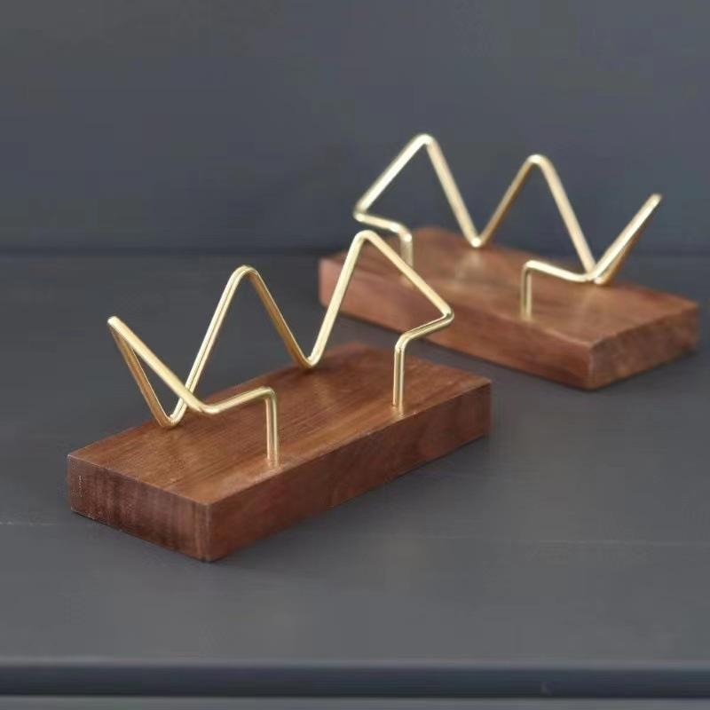 【A8】Wooden Business Card Holde - Home Or Office Use 评论和价格