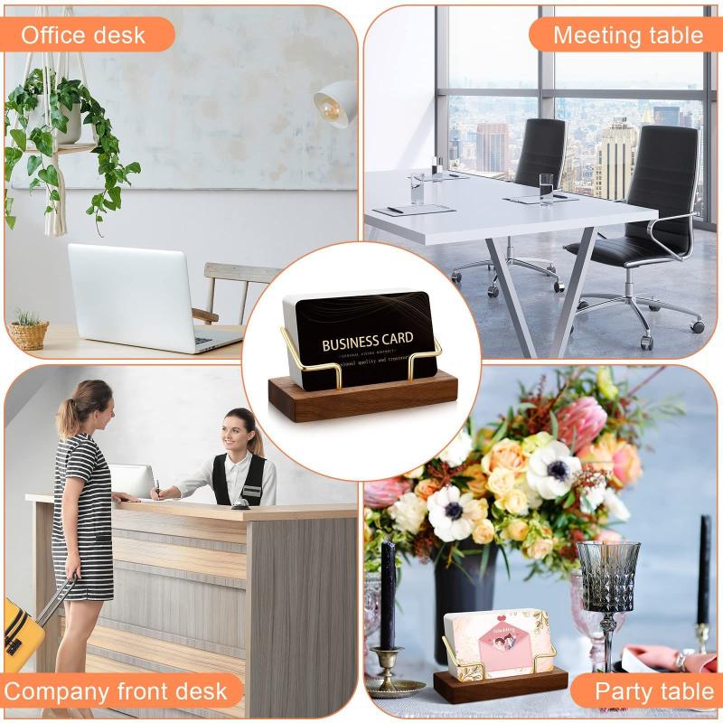 【A8】Wooden Business Card Holde - Home Or Office Use 评论和价格