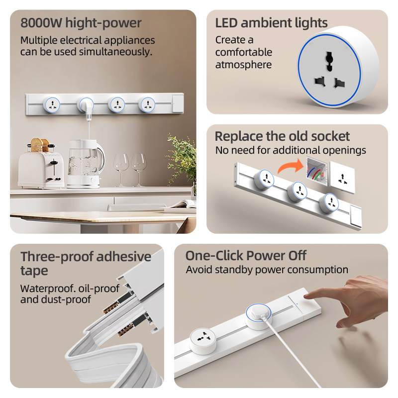 Track Rail Socket EU UK FR Kor - Home Office Of Uk 评论和价格