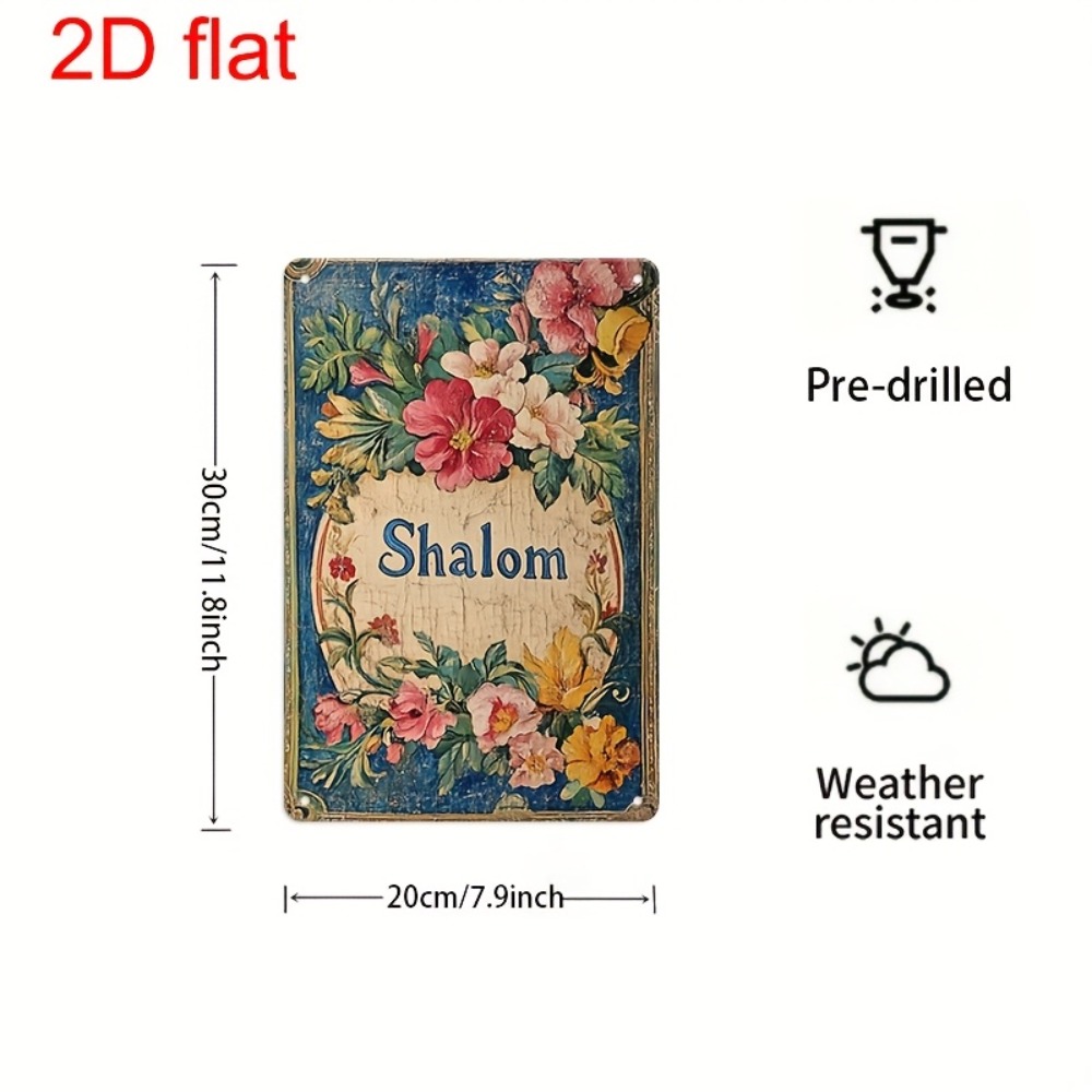 CIFBUY Vintage Floral Shalom A - Home Office Free 评论和价格