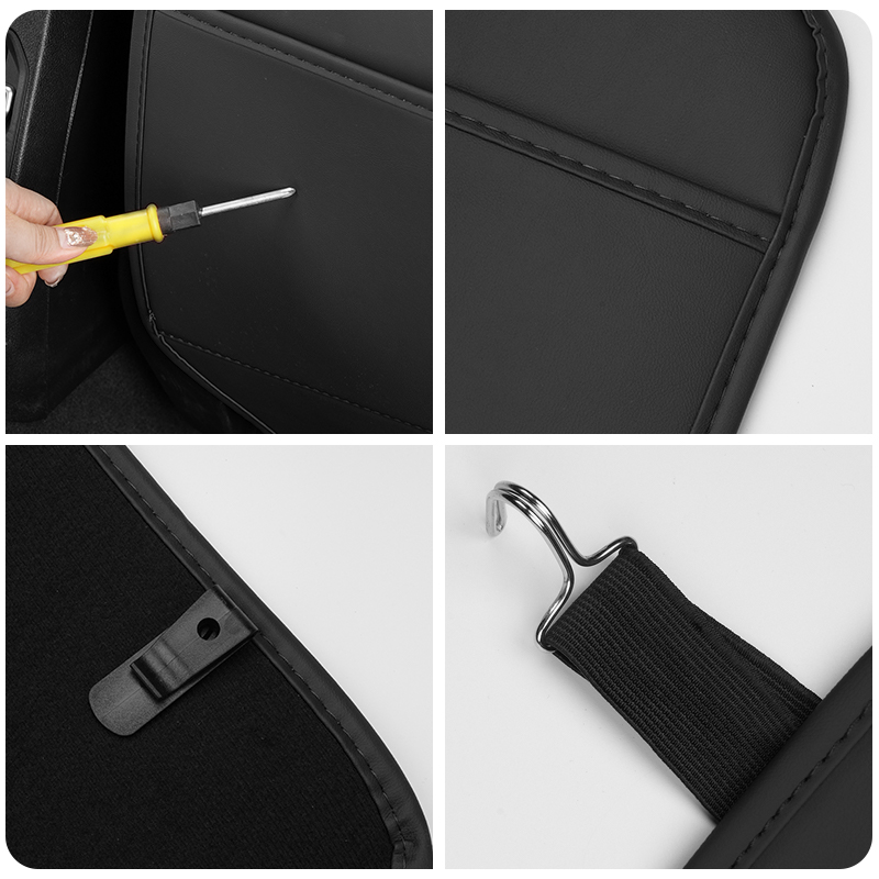 Car Seat Anti-Kick Pad Leather - Mesh Back Cushion 评论和价格