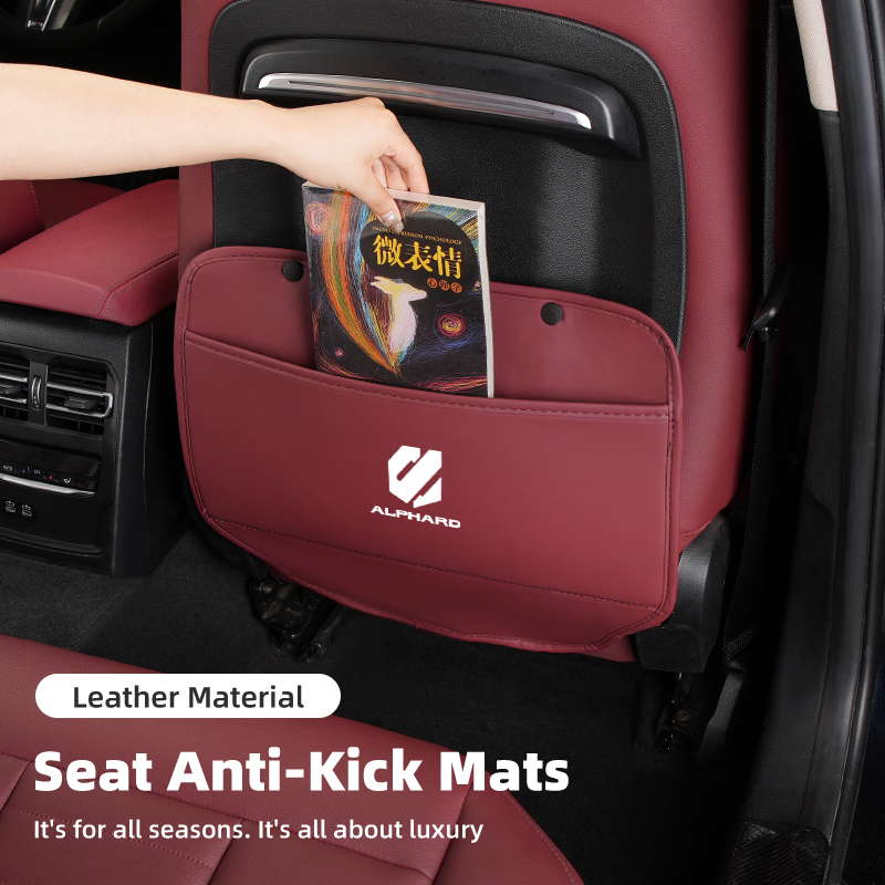 Car Seat Anti-Kick Pad Leather - Mesh Back Cushion 评论和价格