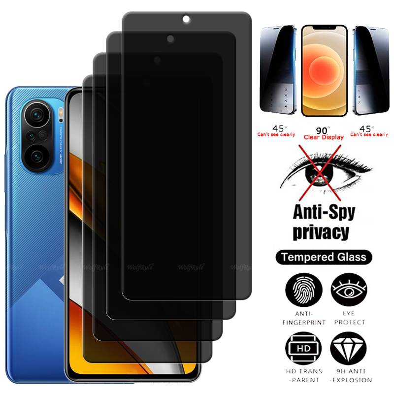 4Pcs For Poco F3 Glass Xiaomi  - Monitor Privacy Screen 评论和价格